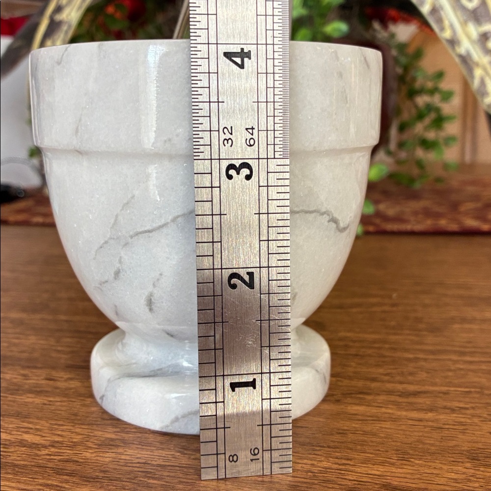 Vintage 6 Once Marble Mortar and 5”Pestle Set - Picture 7 of 8